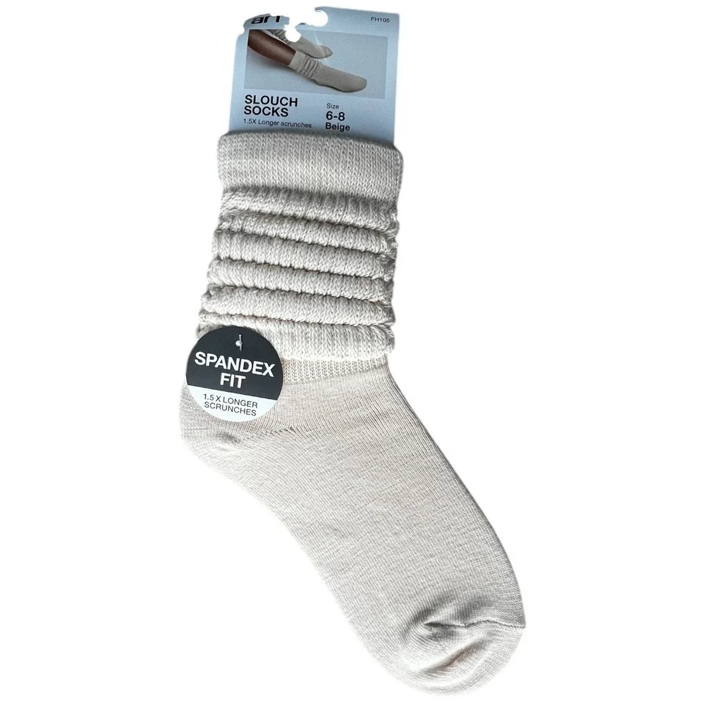 3 Pack Arria Slouch Socks Bundle Spandex Fit Retro Aerobics Y2K Gift Shoe Sz 6-8